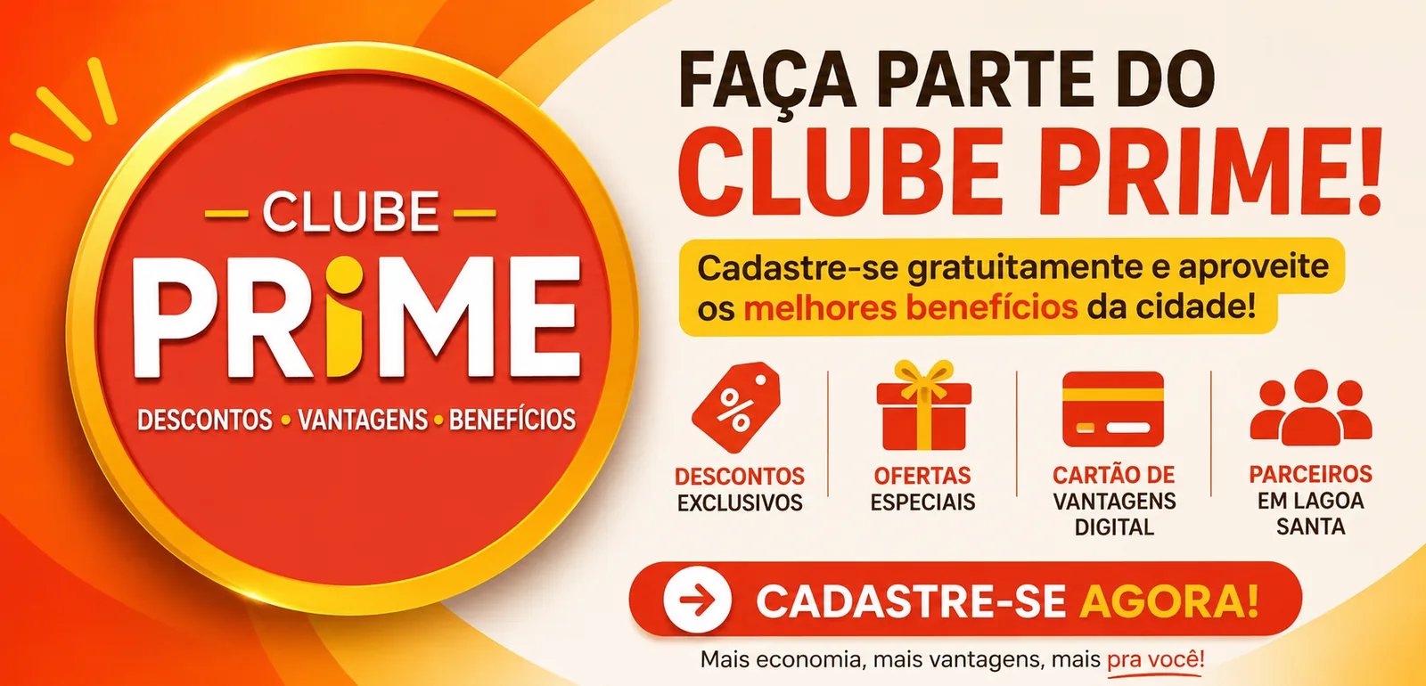 Faça parte do Clube Prime: descontos, ofertas e vantagens