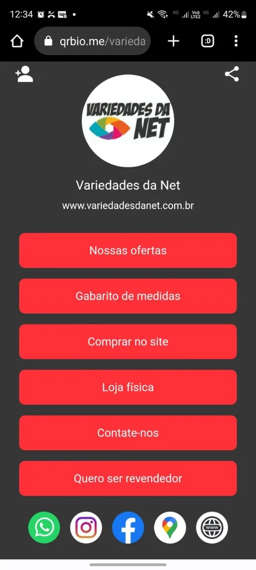 Perfil da Variedades da NET
